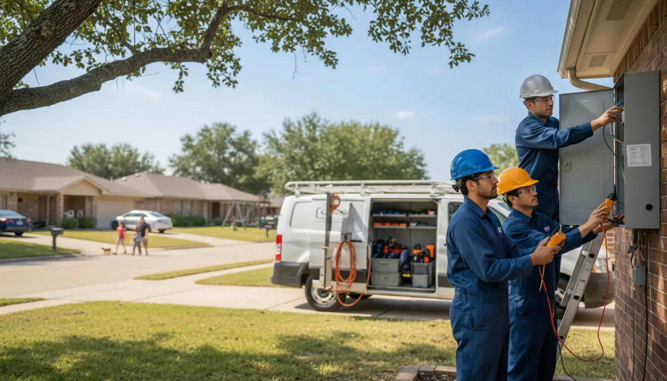 Certified electrician providing emergency electrical services in New Baden, IL